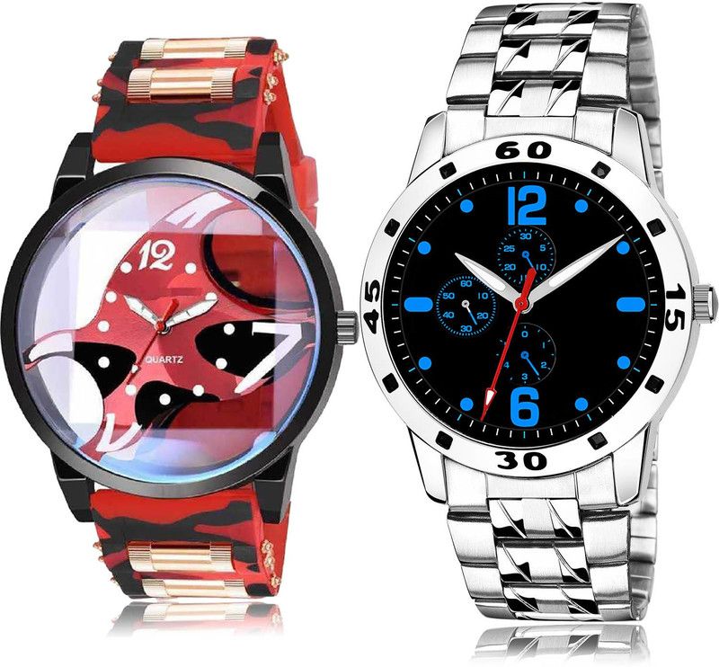 Analog Watch - For Men Classical Rich 2 Watch Combo For Boys And Men - BC61-(68-S-19)