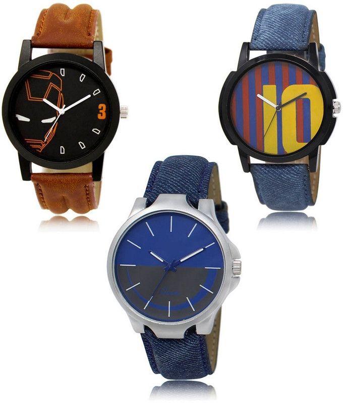 New latest Designer Combo of 3 Analog Watch - For Men LR-04-10-24
