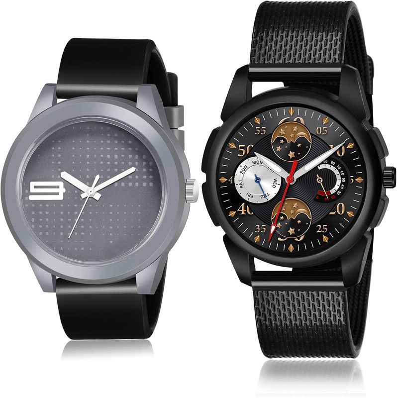 Analog Watch - For Men Treading Quartz 2 Watch Combo For Boys And Men - BM109-(49-S-10)