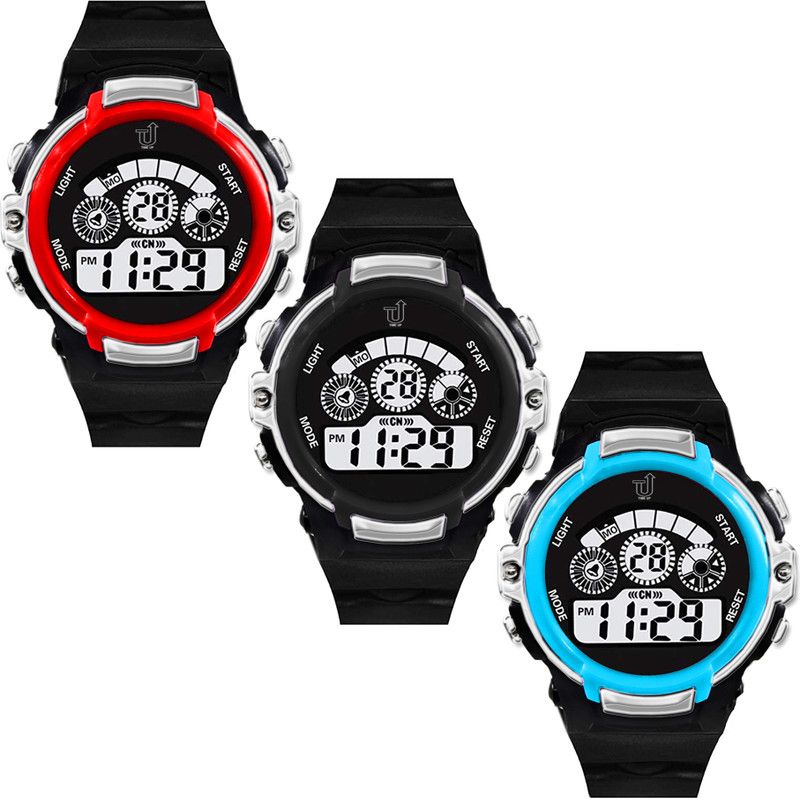 Combo Of 3 Kids Water Proof Watches Digital Watch - For Boys & Girls Ring COMBO -B