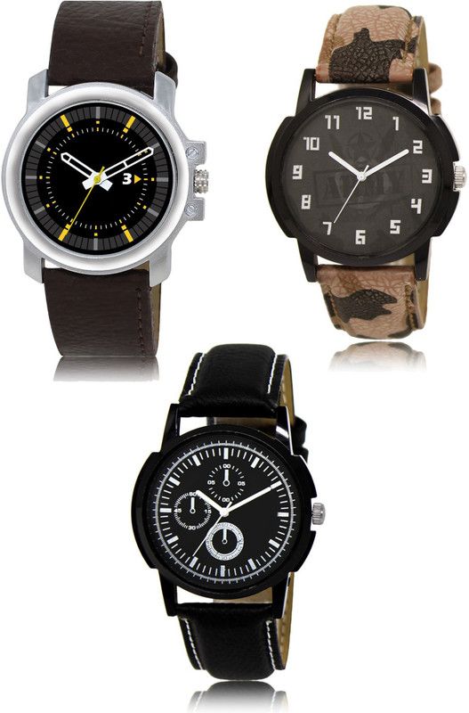 New latest Designer Combo of 3 Analog Watch - For Men 44-03-13