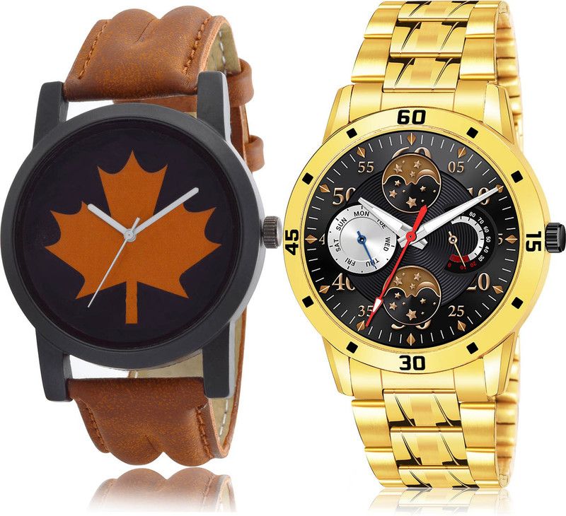 Analog Watch - For Men Treading Branded 2 Watch Combo For Boys And Men - B34-(49-S-21)