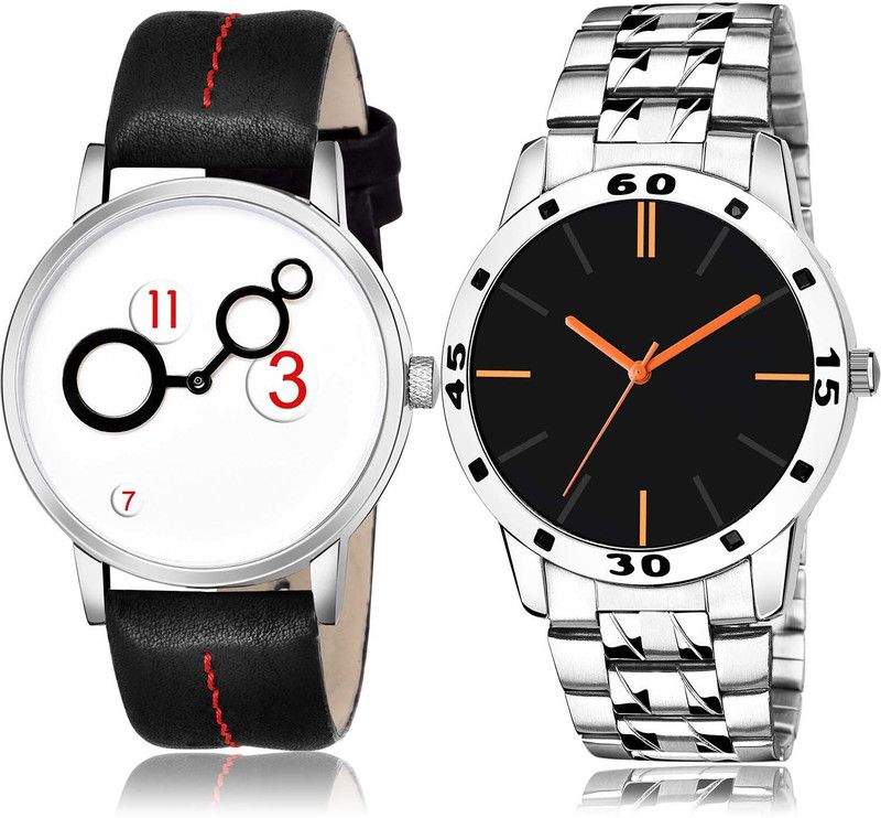 combo watch Analog Watch - For Men & Women Brand New 3D Design Unique And Chain Watch Combo Watch For Boys And Men - BM12-B977