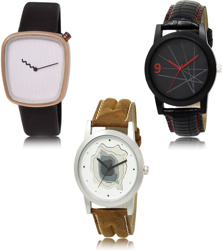 New latest Designer Combo of 3 Analog Watch - For Men LR41-LR08-LR09
