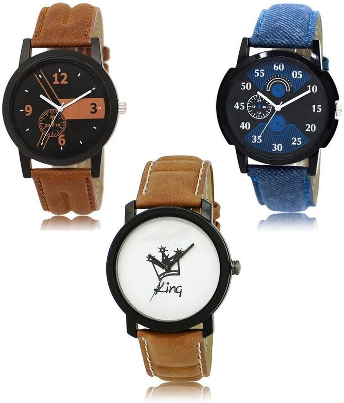 New latest Designer Combo of 3 Analog Watch - For Men LR-01-02-18