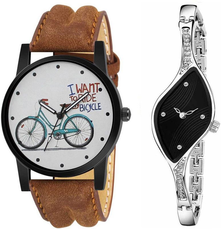 CYCLE LR1 B. & RAGA BLC Analog Watch - For Couple CYCLE COMBO WATCH FOR MEN AND WOMEN