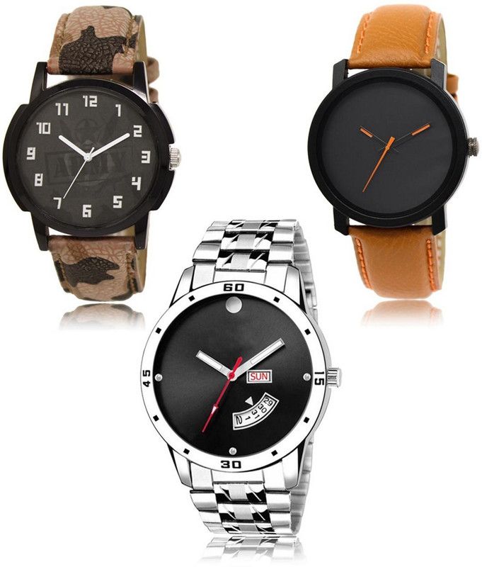 New latest Designer Combo of 3 Analog Watch - For Men LR-03-20-104