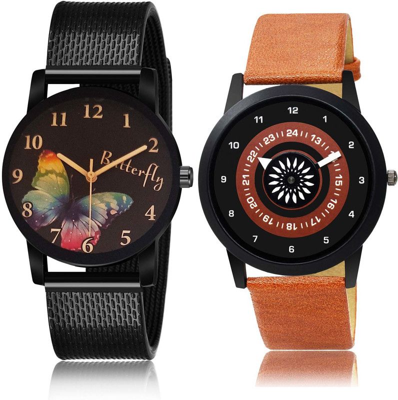 combo watch Analog Watch - For Men Modern Designer Sports And Speedometer 2 Watch Combo For Boys And men - BRM20-B384