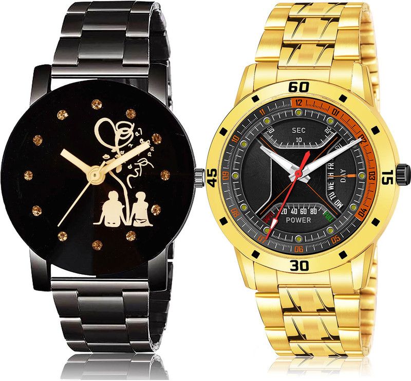 Analog Watch - For Men Modish Love 2 Watch Combo For Boys And Men - BC13-(56-S-21)