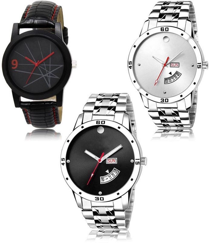 New latest Designer Combo of 3 Analog Watch - For Men LR-08-103-104