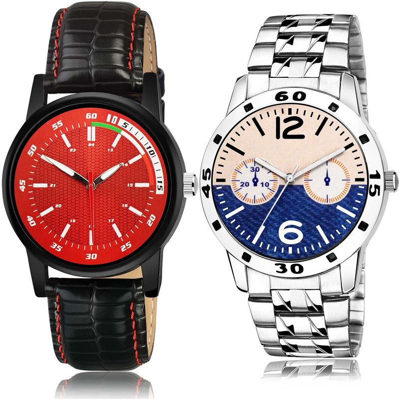 combo watch Analog Watch - For Men & Women Latest Collection Sports And Chain Watch 2 Watch Combo For Boys And Men - BRA26-B800