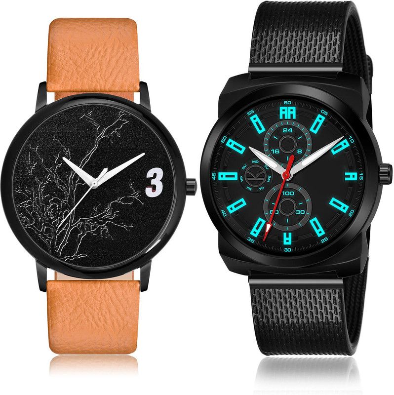 Analog Watch - For Men Treading Collection 2 Watch Combo For Boys And Men - BM26-(63-S-10)