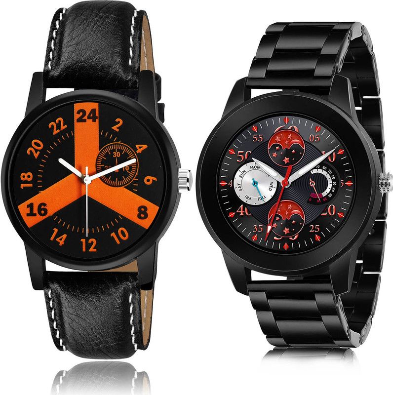Analog Watch - For Men Modern Exclusive 2 Watch Combo For Boys And Men - B865-(50-S-20)