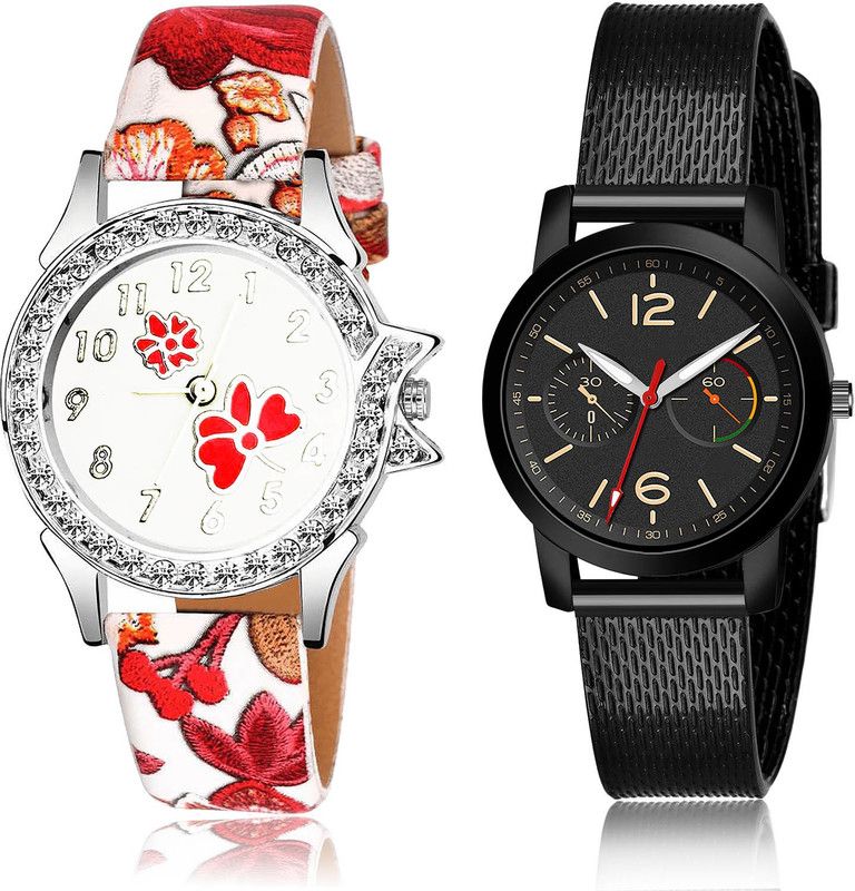 Analog Watch - For Girls New Unique 2 Watch Combo For Women And Girls - G409-(64-L-10)