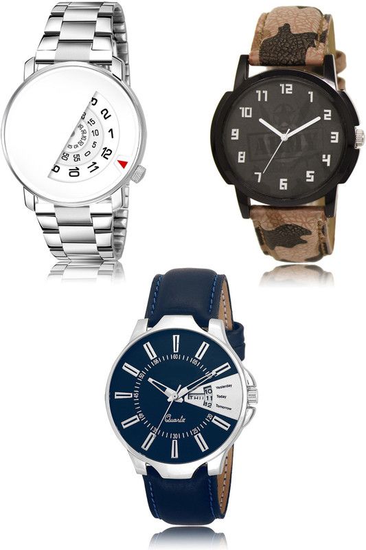 New latest Designer Combo of 3 Analog Watch - For Men 106-03-23