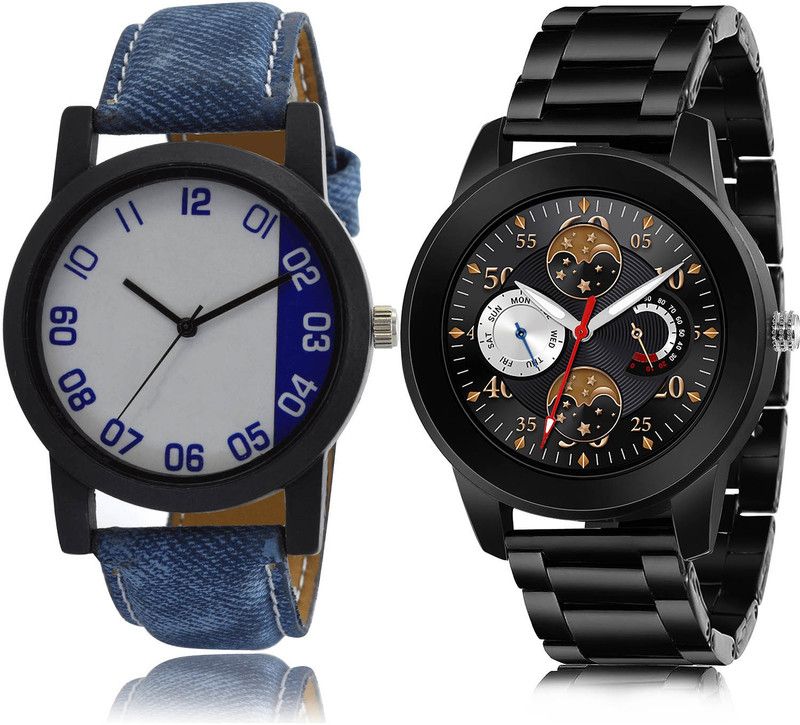 Analog Watch - For Men Modish Fashion 2 Watch Combo For Boys And Men - B40-(49-S-20)