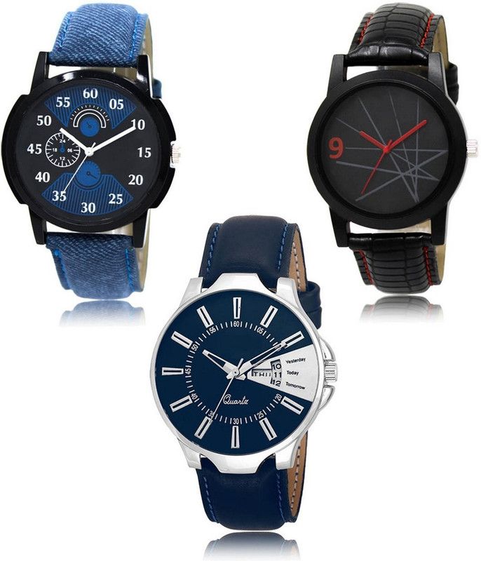 New latest Designer Combo of 3 Analog Watch - For Men LR-02-08-23