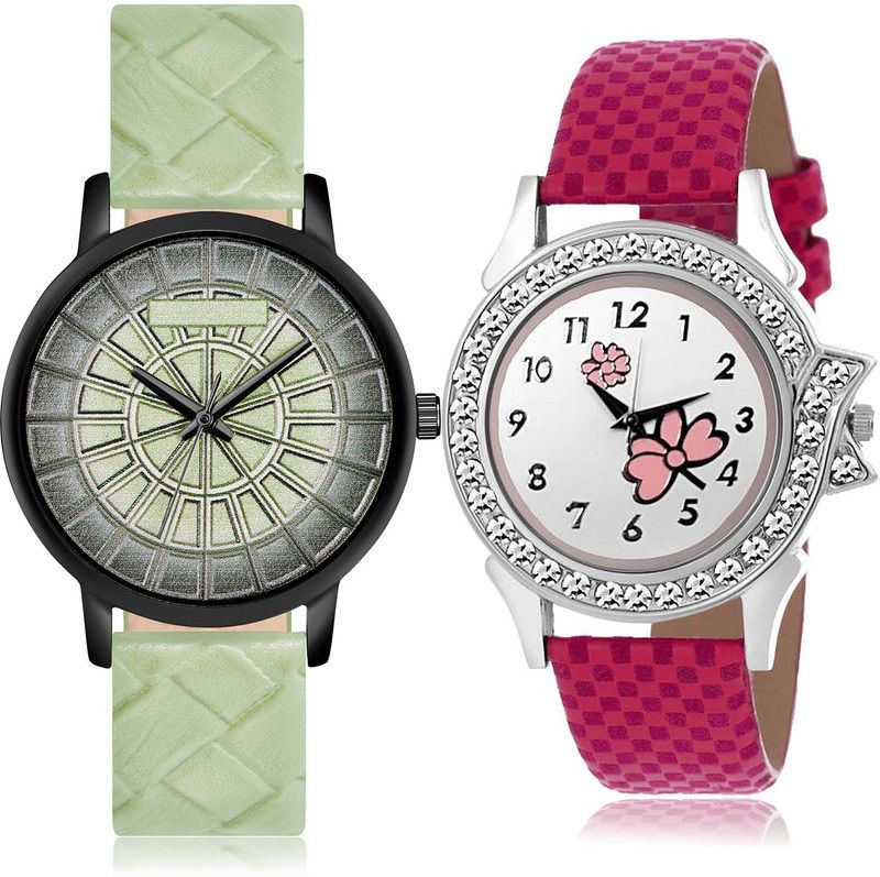 Analog Watch - For Girls Modish Formal 2 Watch Combo For Women And Girls - GM506-G128