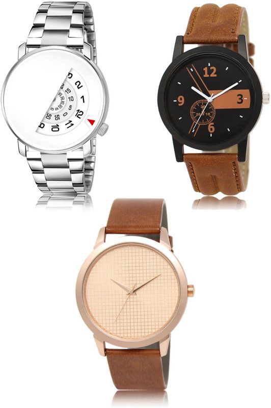 New latest Designer Combo of 3 Analog Watch - For Men LR106-LR01-LR34