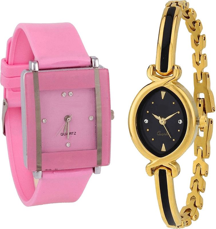 Analog Watch - For Women Modish Gift Pink And Gold Color Combo Watch (G14-G121) For Girls And Women