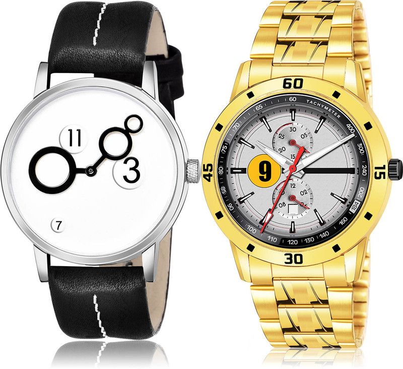 Analog Watch - For Men Contemporary Quartz 2 Watch Combo For Boys And Men - BM10-(55-S-21)