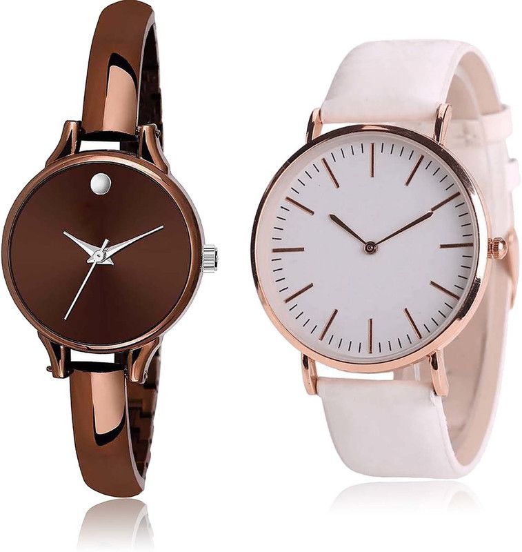 Analog Watch - For Women Best 3D Design Chronograph Combo Watch For Girls And Women - G467-G193