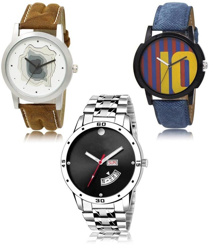 New latest Designer Combo of 3 Analog Watch - For Men LR-09-10-104