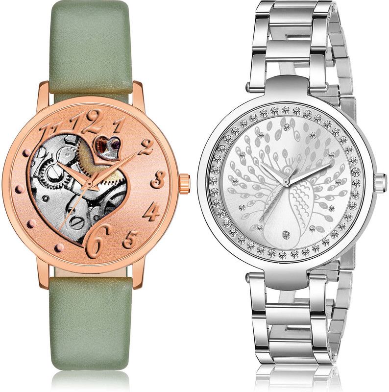 Analog Watch - For Women Classical Love 2 Watch Combo For Women And Girls - GM373-GM207