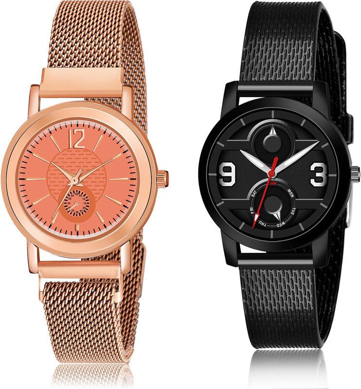 Analog Watch - For Girls Latest Luxury 2 Watch Combo For Women And Girls - GW40-(28-L-10)