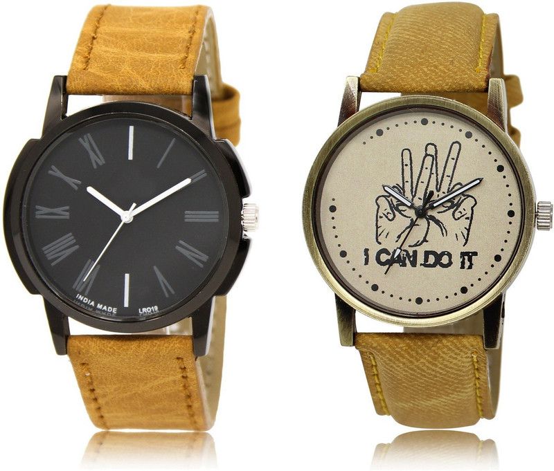 New Latest Designer Combo of 2 Analog Watch - For Men LR19-LR30