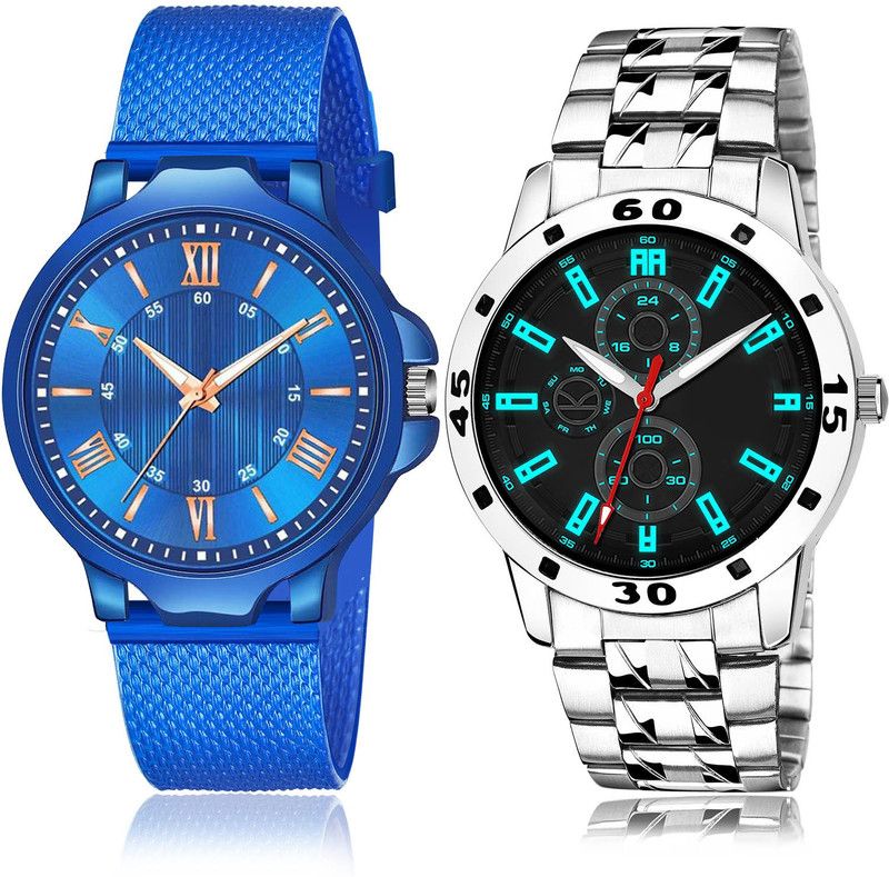 Analog Watch - For Men Latest Valentine 2 Watch Combo For Boys And Men - BRM37-(63-S-19)