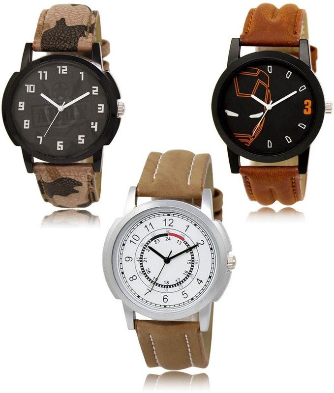 New latest Designer Combo of 3 Analog Watch - For Men -03-04-17