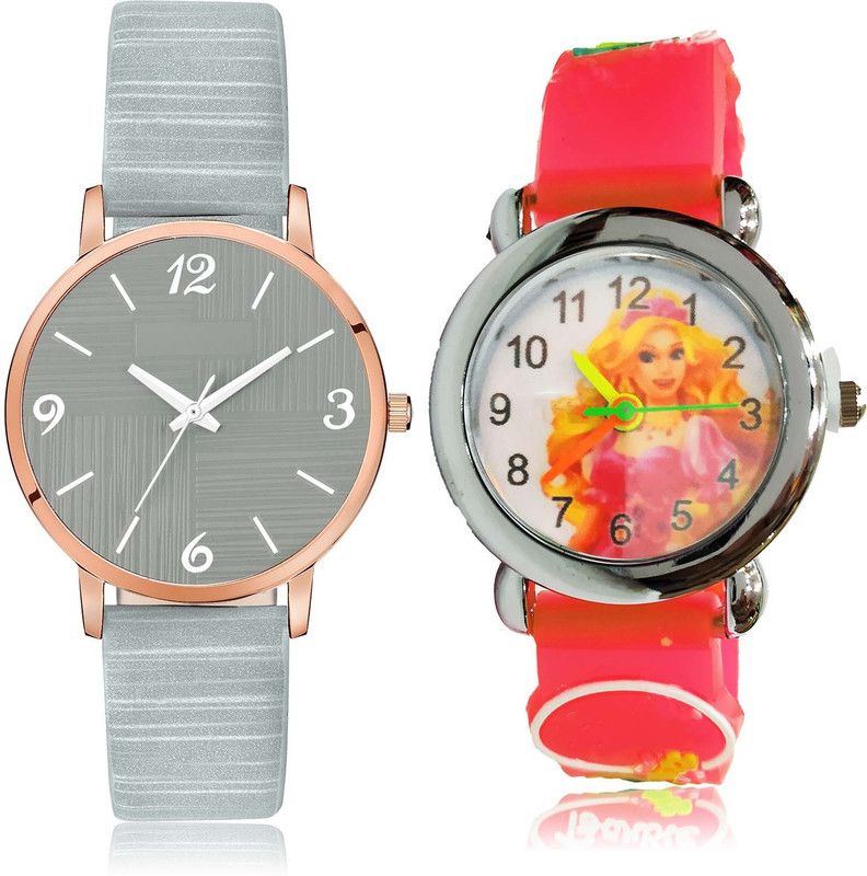combo watch Analog Watch - For Girls New Technology Elina Doll Kids 2 Watch Combo For Girls And Women - GM318-GC75