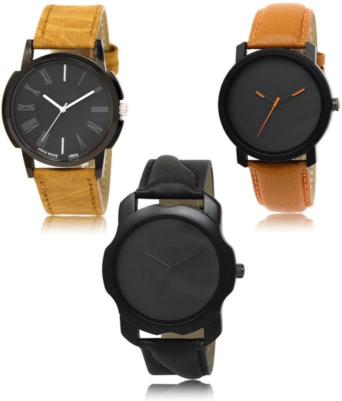 New latest Designer Combo of 3 Analog Watch - For Men LR-19-20-22
