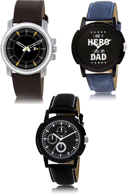 New latest Designer Combo of 3 Analog Watch - For Men 44-07-13
