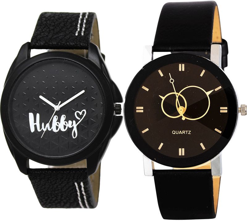 combo watch Analog Watch - For Girls Modern Chronograph Hubby And Geometric Design Black Color Boys And Men Watch - BL46.31-B135 2