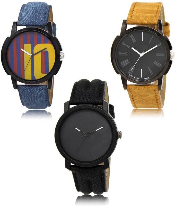 New latest Designer Combo of 3 Analog Watch - For Men LR-10-19-21
