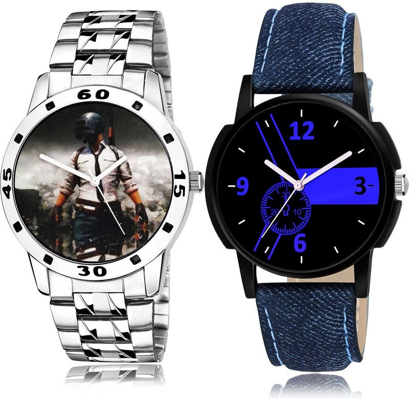 combo watch Analog Watch - For Boys New Stylish Pubg Military Army Chain Watch Watch - B505-B7 (Combo Of 2 )