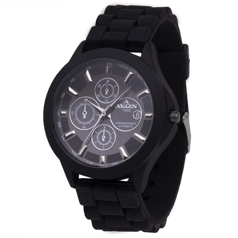 Chronograph Classy Black Analog Watch - For Boys PK814