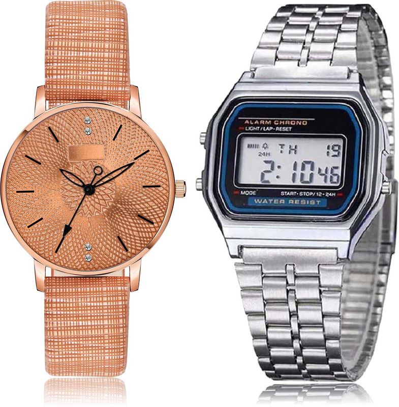 Analog-Digital Watch - For Girls Treading Fashionable Army Digital 2 Watch - GM315-GC306