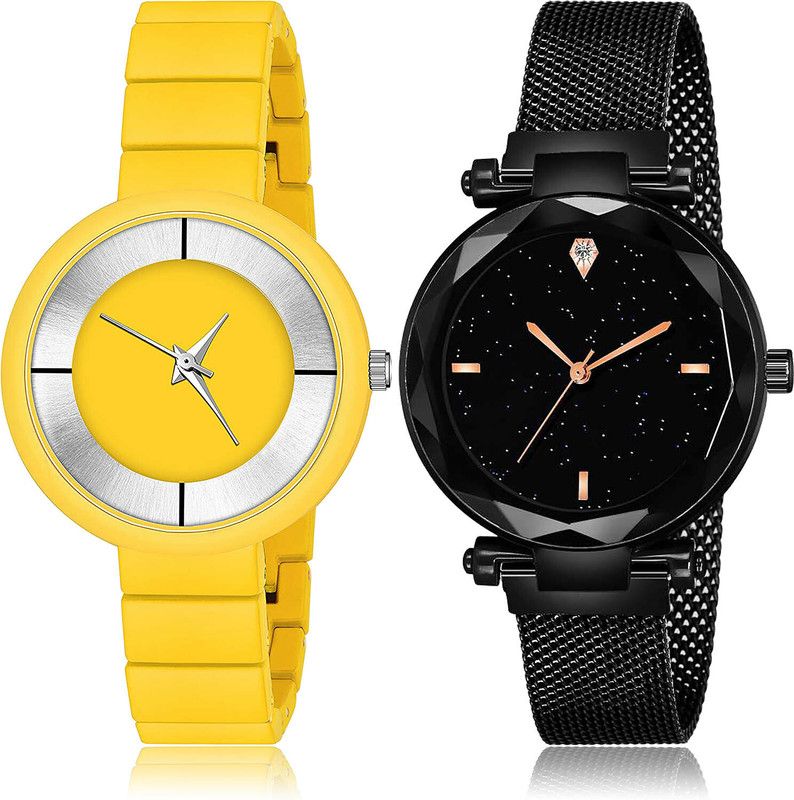 Analog Watch - For Girls Modern Quartz 2 Watch Combo For Women And Girls - G638-GC1