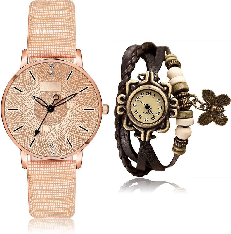 combo watch Analog Watch - For Women Modern Chronograph Butterfly 2 Watch Combo - GM317-G61