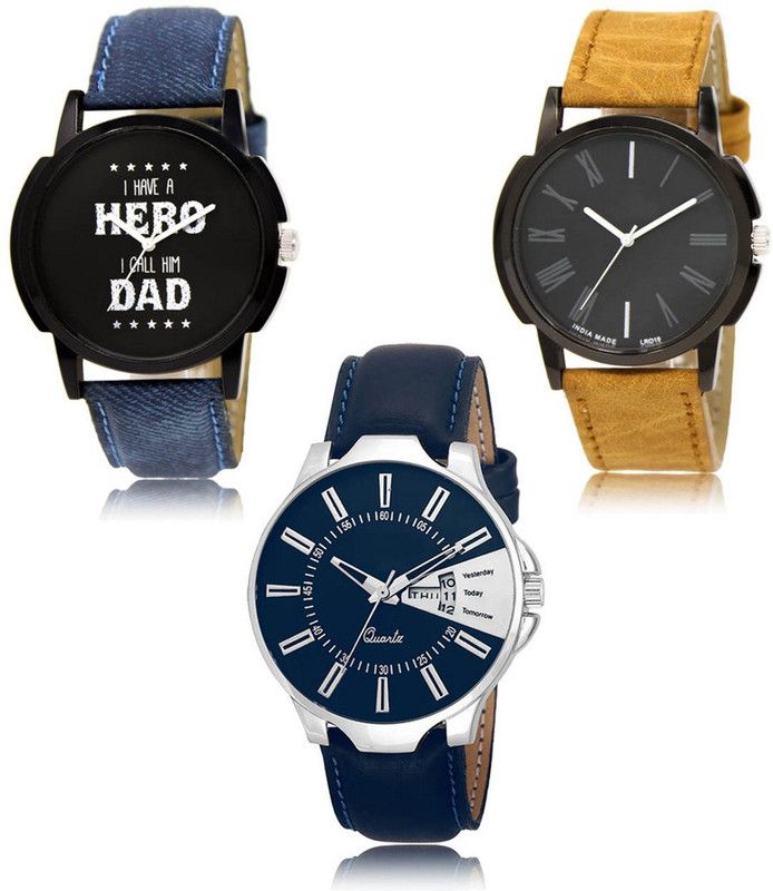 New latest Designer Combo of 3 Analog Watch - For Men LR-07-19-23