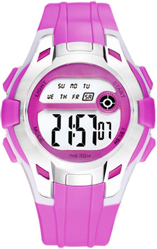 Steel Style Dial Alarm Multi-functions Digital Watch - For Boys & Girls KMR85611124-Voilet