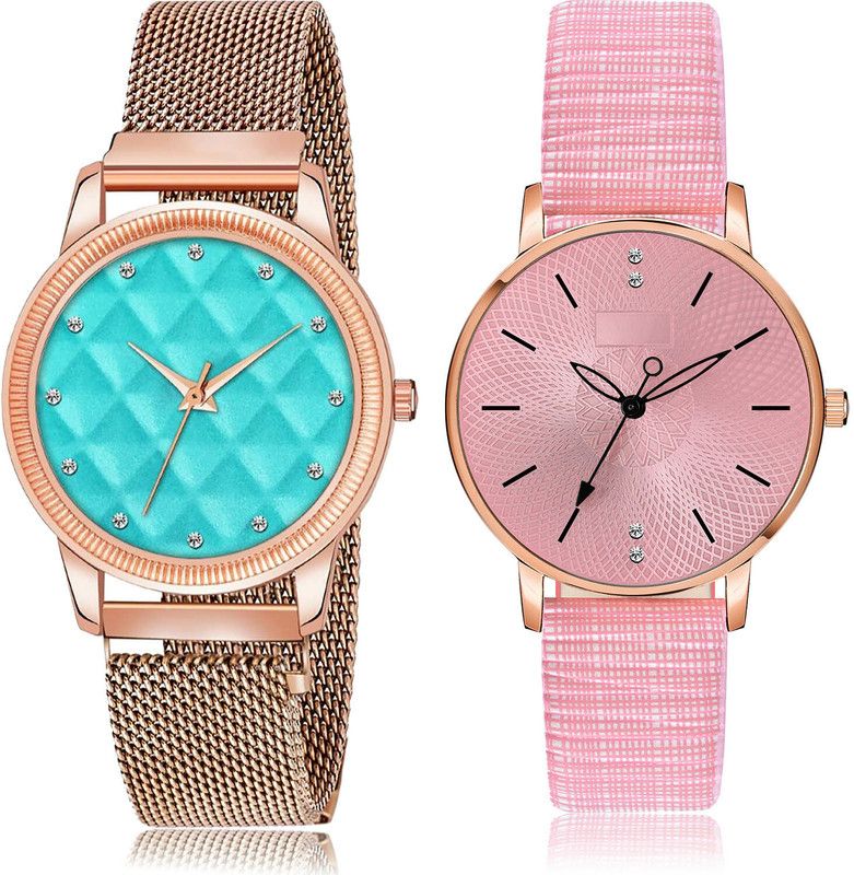 Analog Watch - For Girls Treading Quartz 2 Watch Combo For Women And Girls - GW15-GM314