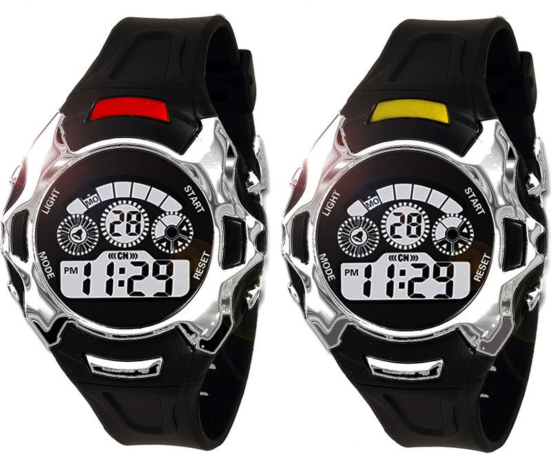Combo Of Kids Water Proof Watches Digital Watch - For Boys & Girls YSMIN45-CMB-R
