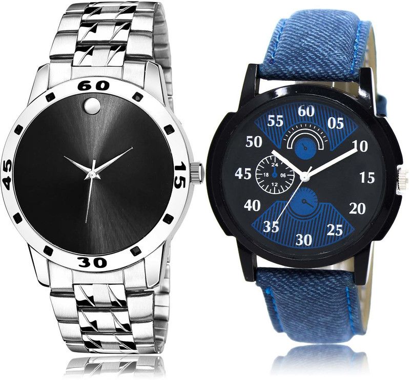 combo watch Analog Watch - For Boys Classical Style Chain Watch Watch - B776-BL46.2 (Combo Of 2 )