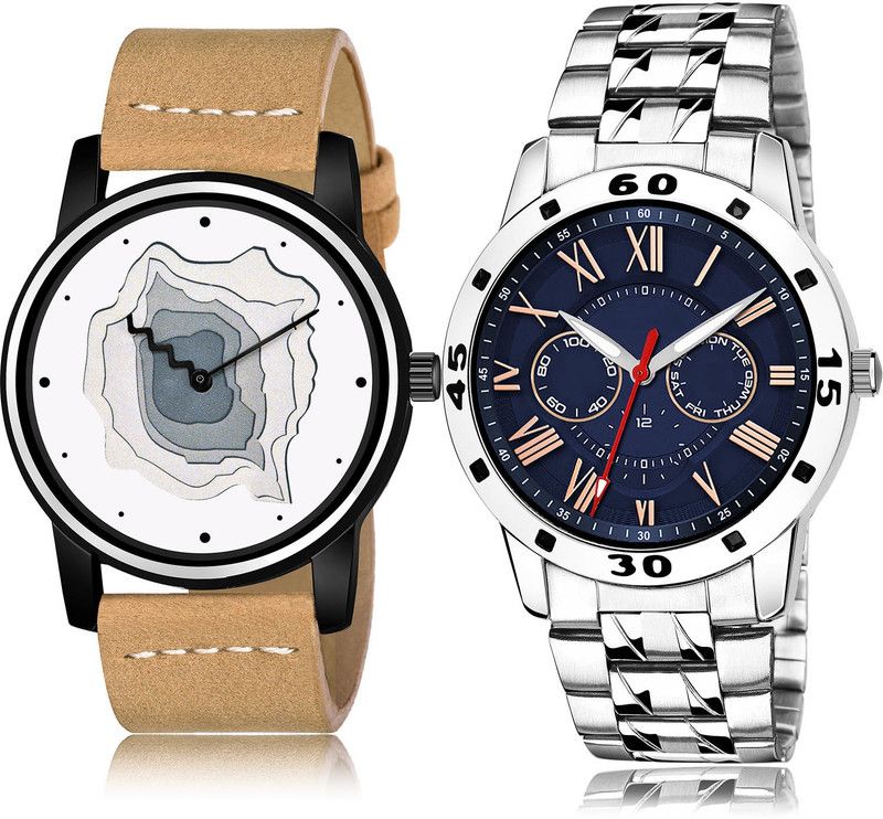 Analog Watch - For Men Brand New Model 2 Watch Combo For Boys And Men - BL46.68-(62-S-19)
