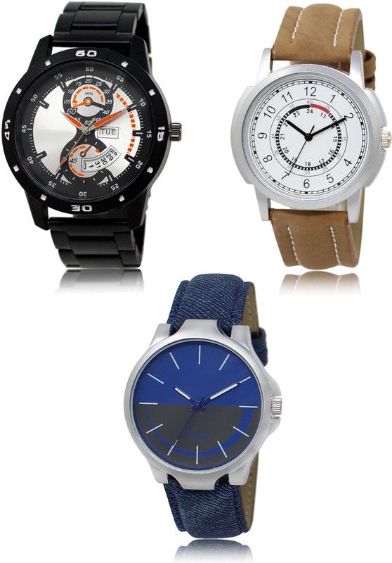 New latest Designer Combo of 3 Analog Watch - For Men 107-17-24