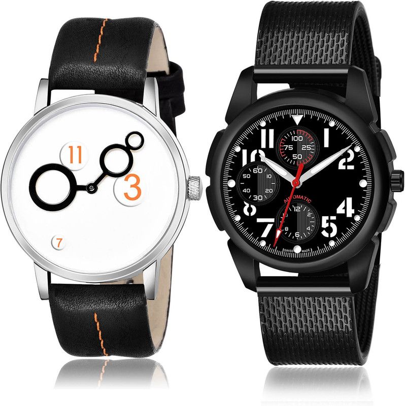 Analog Watch - For Men New Quartz 2 Watch Combo For Boys And Men - BM13-(51-S-10)